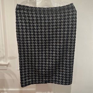 NWT ann Taylor navy sparkle midi skirt